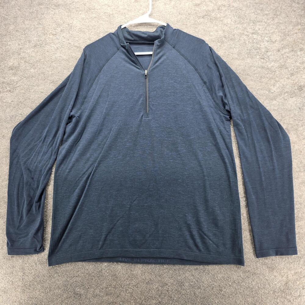 Lululemon Pullover Mens XL Half Zip Seamless Live In Practice Athletic Shirt